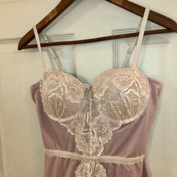 [Women's L] Sophie B Lingerie Babydoll Lace Underwire Garter Boudoir Coquette - Picture 3 of 10